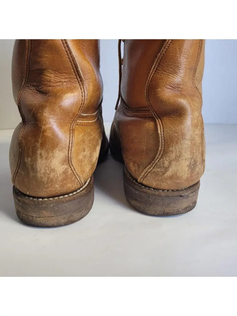 Chippewa Leather Work Boots Wisconsin Size 6 B Vtg 9
